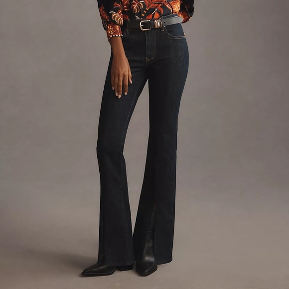 Anthropologie Pilcro Split Front High-Rise Bootcut Jeans - Picture 3 of 12